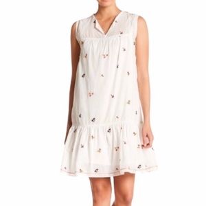 NWT Max Studio Embroidered Detail Babydoll Dress